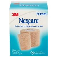 Nexcare Self Stick Compression Wrap 50mm x 2m Tan 1 Pack
