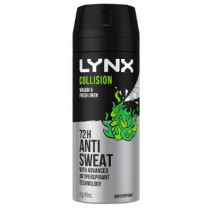 Lynx Antiperspirant Collision Wasabi + Fresh Linen 165ml