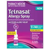 Telnasal Allergy Spray 140 Dose Twin Pack (2 x 140 Doses)