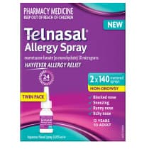 Telnasal Allergy Spray 140 Dose Twin Pack (2 x 140 Doses)