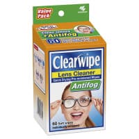 Clearwipe Antifog Lens Cleaner 60 Wipes
