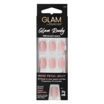 Manicare Glam Ready Pre Glued Nails Rose Petal Jelly 30pcs
