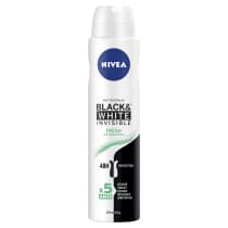 Nivea Black and White Invisible Fresh AntiPerspirant Aerosol Deodorant 250ml