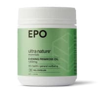 Ultra Nature Essentials Evening Primrose Oil EPO 1000mg 190 Gel Capsules