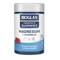 Bioglan Therapeutic Gummies Magnesium Plus Vitamin D3 65s