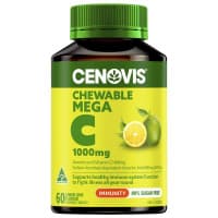 Cenovis Chewable Mega Vitamin C Lemon Lime 1000mg Tablets 60