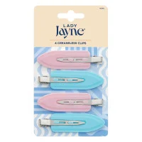 Lady Jayne Multi Coloured Creaseless Clips 4 Pack