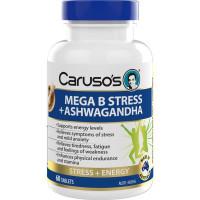 Carusos Mega B Stress Plus Ashwagandha 60 Tablets