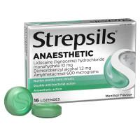 Strepsils Anaesthetic Lozenges Menthol 16 Pack