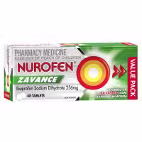 Nurofen Zavance Fast Pain Relief Tablets 256mg Ibuprofen 48 Value Pack