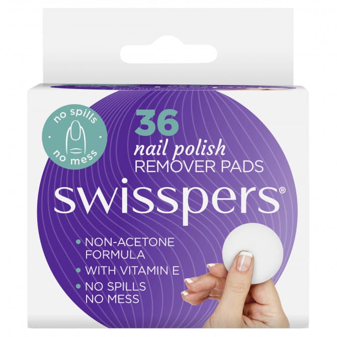 Buy Swisspers Nail Polish Remover Pads 36 Pack Online | Chempro Chemists