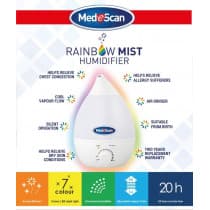 Medescan Rainbow Mist Ultrasonic Cool Mist Humidifier