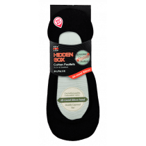 Sox & Lox Ladies Low Hidden With Silicon Band Socks Black (Size 5 - 9)