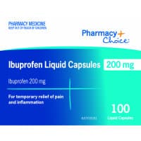 Pharmacy Choice Ibuprofen 200mg 100 Liquid Capsules