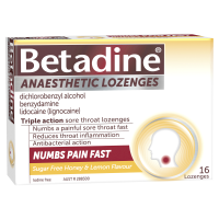 Betadine Anaesthetic Honey and Lemon 16 Lozenges