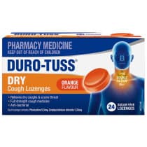 Durotuss Dry Cough Lozenges Orange Sugarfree 24