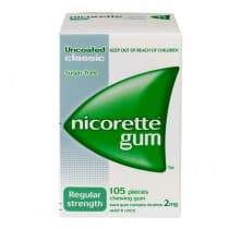 Nicorette Nicotine Gum Classic 2mg 105 Pieces