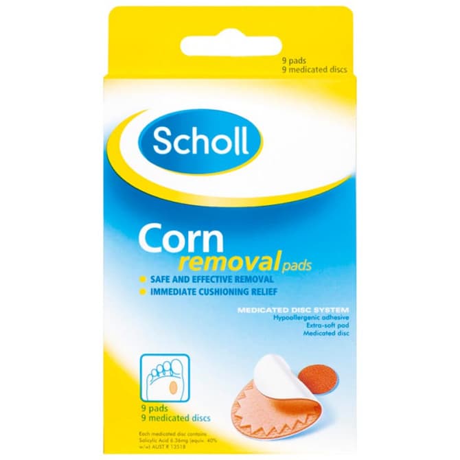 Buy Scholl Corn Removal Pads 9 Medicated Discs Online Chempro Chemists