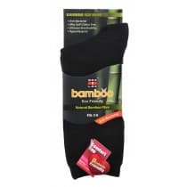 Sox & Lox Ladies Everyday Diabetic Friendly (Bamboo) Socks Black (Size 2 - 8)