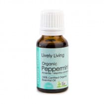 Lively Living Essential Oil Organic Peppermint 15ml