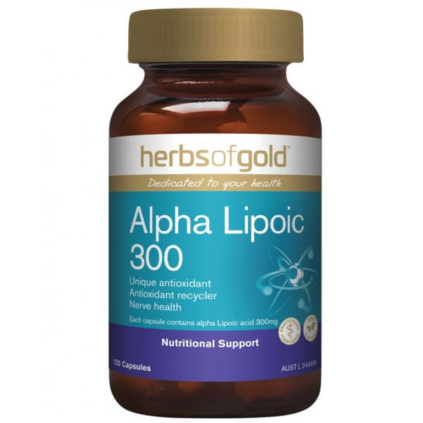 Buy Herbs of Gold Alpha Lipoic 300 120 Capsules Online Chempro Chemists