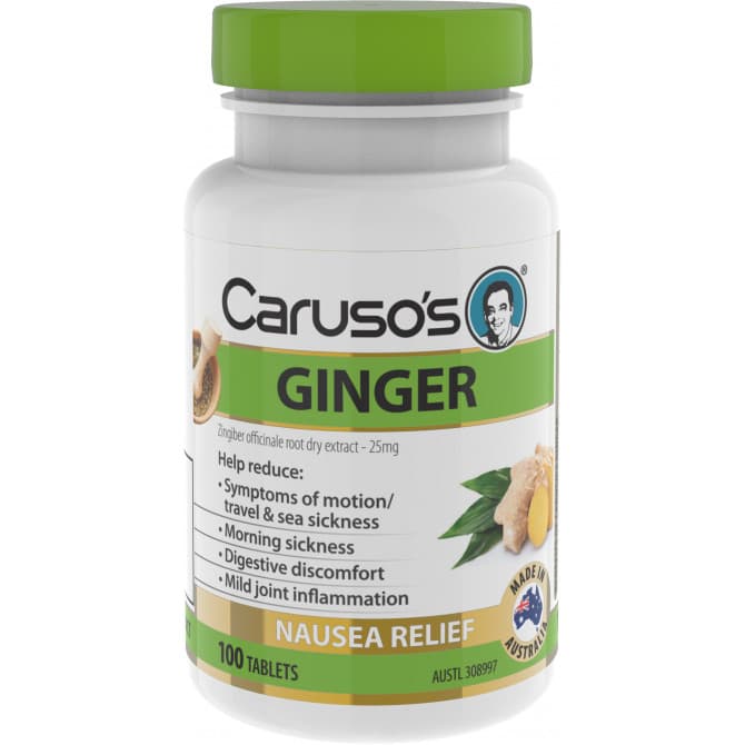 Buy Caruso's Ginger 100 Tablets Online Chempro Chemists