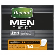 Depend Men Shields 14 pack