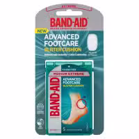 Band-Aid Advanced Footcare Blister Cushion Medium Extreme 5 Pack