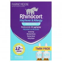 Rhinocort Hayfever Nasal Spray 32mcg 120 Doses Twin Pack