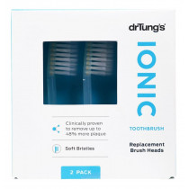 Dr. Tung's Ionic Toothbrush Heads Soft Bristles 2 Packs
