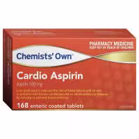 Chemists Own Cardio Aspirin 100mg 168 Tablets