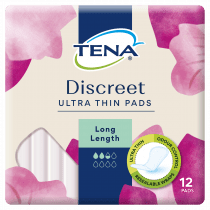 Tena Discreet Ultra Thin Pads Long Length 12 Pack