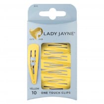 Lady Jayne One Touch Clip Yellow 10 Pack
