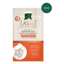 Akin Rosehip Oil With Vitamin C Brightening Facial Sheet Mask 1 Pack