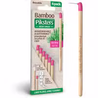 Piksters Bamboo Right Angle Interdental Brush Size 00 6 Pack