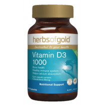Herbs of Gold Vitamin D3 1000 240 Capsules (VEGAN) 