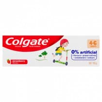Colgate 0% Artificial Anticavity Fluoride baby Toothpaste 4-6 Years Strawberry 80g