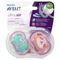 Avent Soother Ultra Air BPA Free 18m+ 2 Pack