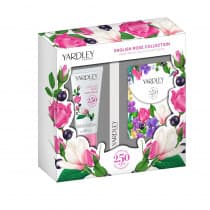 Yardley Gift Set English Rose Trio Hand Cream, Nail File & Notebook