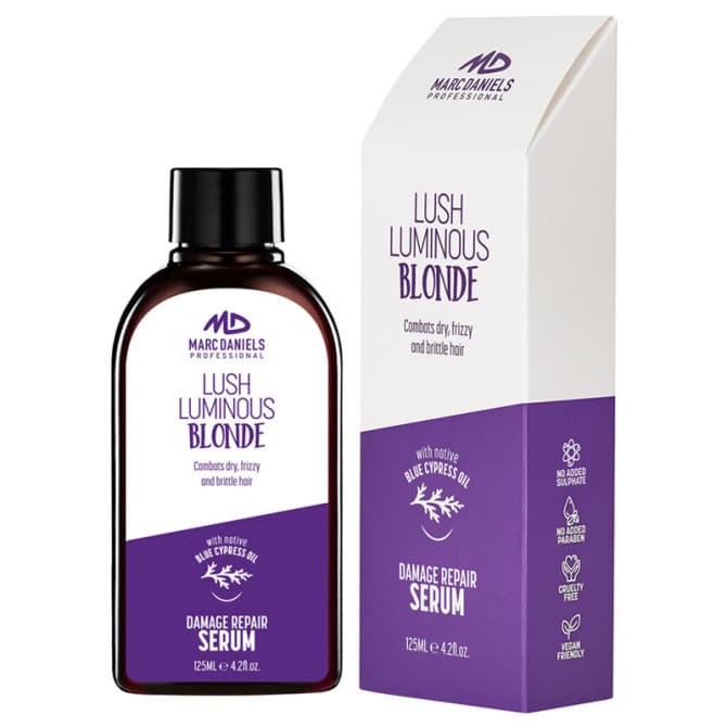 Buy Marc Daniels Lush Luminous Blonde Repair Serum 125ml Online | Chempro Chemists Buy Marc Daniels Lush Luminous Blonde Repair Serum 125ml Online | Chempro Chemists