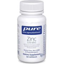 Pure Encapsulations Zinc Citrate 60 Capsules