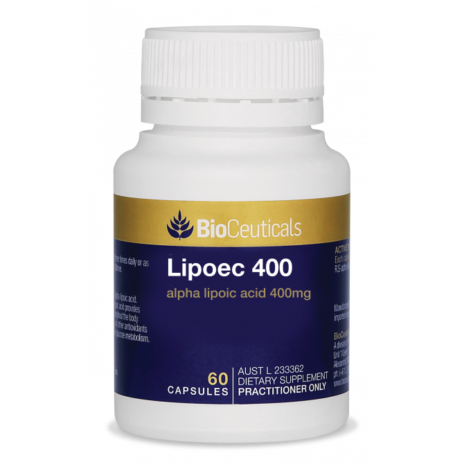 Buy BioCeuticals Lipoec 400 60 Capsules Online