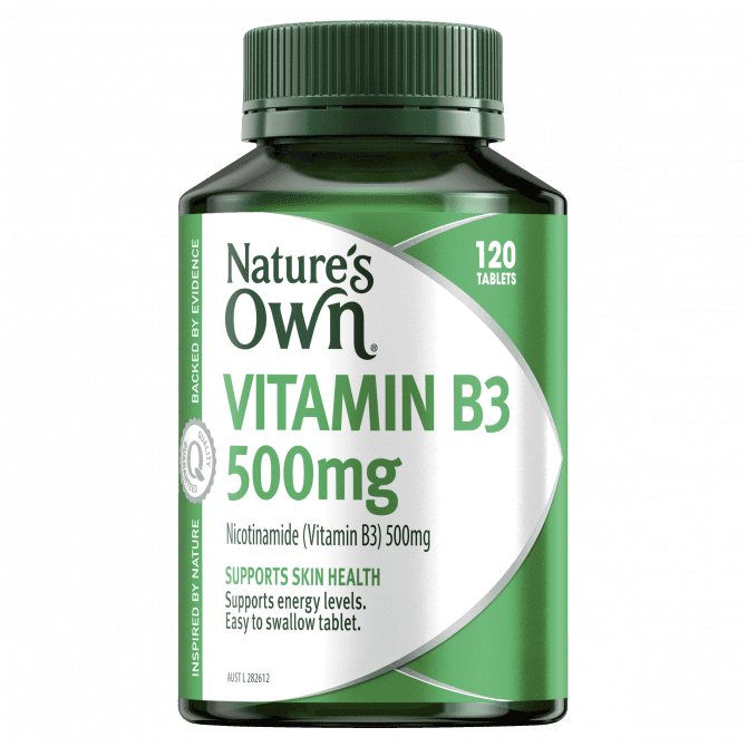 Buy Natures Own Vitamin B3 500mg 120 Tablets Online Chempro Chemists