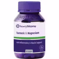 Henry Blooms Turmeric & Magnesium 60 Capsules