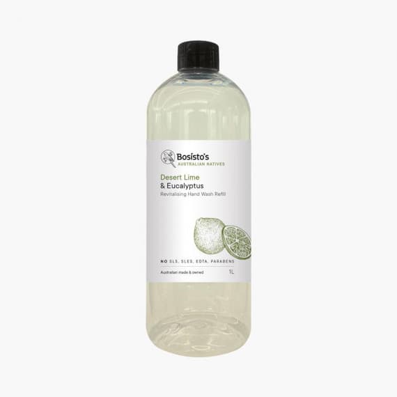 Bosistos Desert Lime and Eucalyptus Revitalising Hand Wash Refill 1 Litre