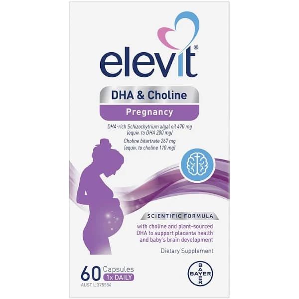 Buy Elevit DHA Choline Pregrancy 60 Capsules Online