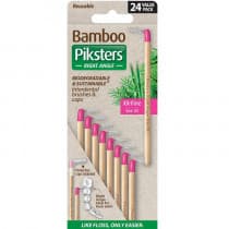 Piksters Bamboo Angled Interdental Brush Size 00 24 Pack