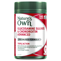 Natures Own Glucosamine Sulfate And Chondroitin Advanced 180 Tablets