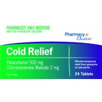 Pharmacy Choice Cold Relief 24 Tablets S3