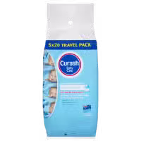 Curash Babycare Simply Water Baby Wipes 5 x 20 Pack 100 Wipes